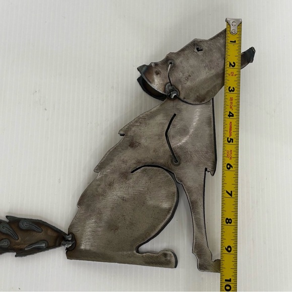 Coyote howling Metal Stand Art Decor Southwest house garden 9.75” Tall - Picture 7 of 8